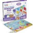 hand2mind Colors and Shapes Sensory Pad, Fine Motor Skills Toys for 3 Year Old, Sensory Toys for Sensory Play, Occupational Therapy Toys, Calming Toys for Kids, Shape Sorting Toy, Calm Down Corner