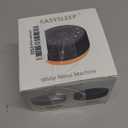 Sound Machine Easysleep White Noise Machine with 25 Soothing Sounds and Night Lights with Memory Function 32 Levels of Volume and 5 Sleep Timer Powered by AC or USB for Sleeping Relaxation (White)