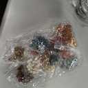 450Pcs African Hair Beads for Braids for Women Brown Large Hole Beads