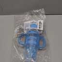 Dr. Brown's Milestones Narrow Sippy Straw Bottle, Spill-Proof with 100% Silicone Handles and Weighted Straw, 8 oz/250 mL, Blue, 6m+