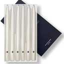 Colonial Candle Unscented Taper Candle, Handipt Collection, Ivory, 10 in, Pack of 6 Candlesticks - Up to 8 Hours Burn