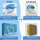 Ceramic Conch Shell Jewelry Tray, Blue Shell Jewelry Dish, Trinket Dish, Earring Ring Holder Dish Ocean Coastal Decor Jewelry Plate Tray Key Bowl for Jewelry Christmas Room Beach Decor