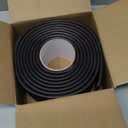 Rubber Bond Garage Wall Protectors - 4in x 12ft Strong Self-Adhesive Rubber Bumper Protectors for Garage Walls - Waterproof and Anti-Scratch Garage Wall Protector for Car Doors (Black)