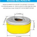 2 x ZLKSKER 17210-ZE0-505 Air Filter (Pack of 2), Replacement for Honda GX110 GX120 Engine, Lawn Mower Air Cleaner