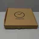 Wall Clock, 12 Inch Wall Clocks Battery Operated, Silent Non Ticking Analog Clock with Large Numbers, Cream Modern Wooden Hands Clocks for Living Room Bedroom Kitchen Hotel Farmhouse, Brown