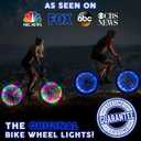 Activ Life LED Bike Wheel Lights with Batteries Included! Get 100% Brighter and Visible from All Angles for Ultimate Safety & Style (1 Tire Pack)