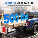 JY PERFORMANCE Truck Bed Extender, Pickup Truck Bed Extender Hitch Mount, 2 in 1 Design Foldable 500lbs Capacity Truck Bed Extension for Kayak Canoe Ladder Lumber