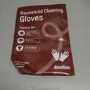 Rubber Kitchen Dishwashing Gloves - 4 Pairs Colorful Reusable Household Cleaning Gloves for Washing Dishes and Cleaning Tasks, Flexible Long-lasting and Non-Slip (Medium, Blue+Pink+Yellow+Red)