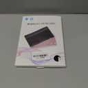 Ultra-Slim Bluetooth Keyboard Portable Mini Wireless Keyboard Rechargeable for Apple iPad iPhone Samsung Tablet Phone Smartphone iPadOS iOS Android (10 inch Black)