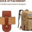 Pocket Knife Sheath, 4" Folding Pocket EDC Knife Case, Portable Pouch Knife Leather Holster with Snap Closure and Belt Loop, Accessory for Outdoor Climbing, Camping, Cycling and Hiking, Brown