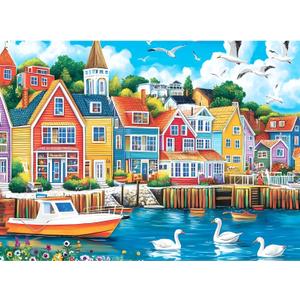 Jigsaw Puzzles 300 Pieces for Adults,300 Piece Puzzles for Adults,Sea Seagull Building Puzzle for Kids Ages 8-10 10-12,Recycled Paper Puzzle 300 Pieces,Home Decors Family Challenge Toys