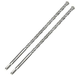 2-Pack SDS Plus Masonry Drill Bits 1/2 Inch x 12 Inch Long Rotary Hammer Drill Bits Carbide Tipped for Concrete Brick Cement Stone Block