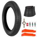 76-305 16X3.0 Fat Tire E-Bike Tires - Heavy Duty 16 Inch 16X3 Bike Tire and Tube Set for Electric Bike Scooter - Non-Foldable - Off-Road All-Terrain Tread - 1 Pack