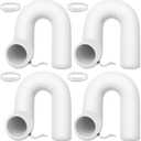 Outus 1 Pc Portable Air Conditioner Hose Cover Wrap Insulated Air Conditioner Hose Cover Duct Insulation Wrap Universal Fit 6 In Diameter Exhaust Duct Vent (White)