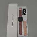 Smart Watches for Women Android & iPhone (2 Bands), 1.85" HD Smartwatch with Calls/Messages/Notifications, Heart Rate/SpO2/Sleep Monitor,120+ Sports Modes Waterproof Fitness Tracker Watch, Pink