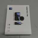 PQRQP 3 in 1 Microphone for iPhone/Android/Camera, Wireless Microphones, 328ft Transmission, 18H Battery Life, Mini Microphone for Record Interview, Vlogs, Tiktok (Ebony Black)