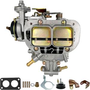 NENKUTEN 2 Barrel Carburetor for Weber 38/38, 38x38 DGV DGAS DGES Carb for Fiat Renault Ford VW Jeep Dodge Toyota Pickup for BMW Daewoo Mitsubishi 4 Cylinder 390CFM Electric Choke Replace 19830.202