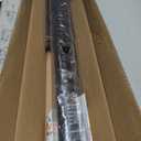 Tension Curtain Rod by EZFurni, 42-123 Inches, Heavy Duty Tension Rods for Windows, Adjustable Spring Loaded Curtain Rods No Drilling, Renter Friendly, Hold Up Blackout Curtains and Non Slip, Black