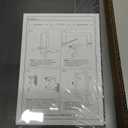 PHOENANCEE Oak Frame, Floating Shelves for Wall, Square Storage Shelf for Living Room, Bedroom, L+S, Set of 2, Walnut