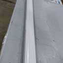 DEZ FURNISHINGS Cordless 1" Light Filtering Pleated Shade, Fabric, 69" W x 48" H, White