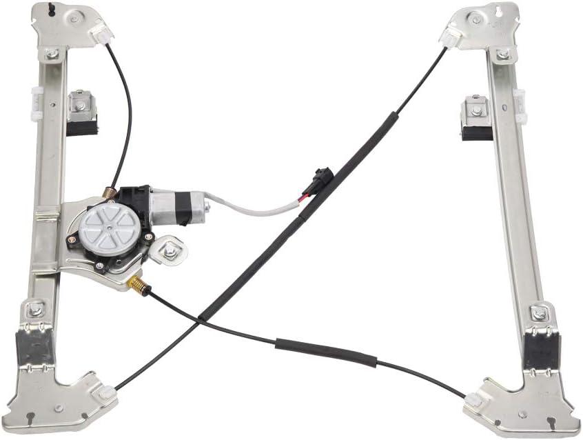 TRIBLE SIX 741-430 Front Left Driver Side Window Regulator with Motor Replacement for 2004 2005 2006 2007 2008 Ford F-150
