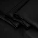 100% Pure Silk Fabric by 2 Yard 16 Momme Charmeuse Fabric Silk 44 Inch Width Mulberry Silk Fabric for Sewing, Clothing, Holiday Outfits (Black)
