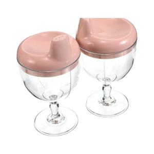 2Pcs High Transparency Sippy Cups for Unbreakable and Spill Design for Home and Kindergarten Easy to Clean Suitable for Juices and Milk Beige/Violet 2Pcs High Transparency Sippy Cups for Unbreakable and Spill Design for Home and Kindergarten Easy to Clean Suitable for Juices and Milk Beige/Violet