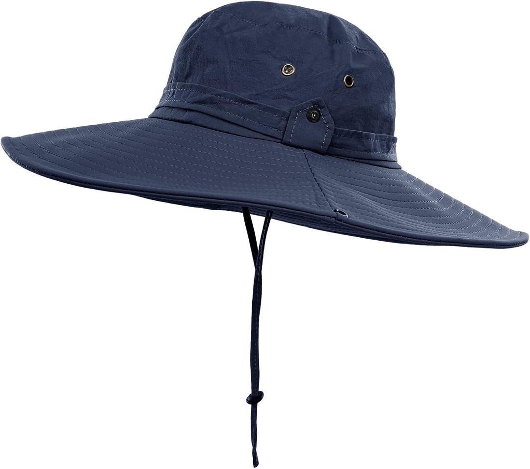 Surblue Wide Brim Sun Hat UV Sun Protection Bucket Hat for Fishing, Hiking, Camping