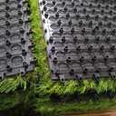 XLX TURF Artificial Grass Turf Tiles Interlocking Set 36 Pieces, Square Fake Grass Tiles Self-draining for Pet Indoor/Outdoor Flooring Decor, 12"x12", 8 Buckle Systerm