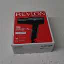 REVLON Travel Hair Dryer | Salon-Style Blowouts, Lightweight Design, 1875 Watts for Fast Drying with 2 Heat & Speed Settings for Drying and Styling Flexibility (Black)
