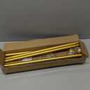 Curtain Rods for windows 28-78 inch, 5/8 inch Decorative Gold Splicing Heavy Duty Metal Curtain Rod set with Brackets