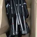 ROSONG Collapsible Wagon Cart with Wheels Foldable - Folding Utility Heavy Duty Wagons Carts for Grocery Sports Garden Shopping Camping Wheelbarrows (Black, 120L)