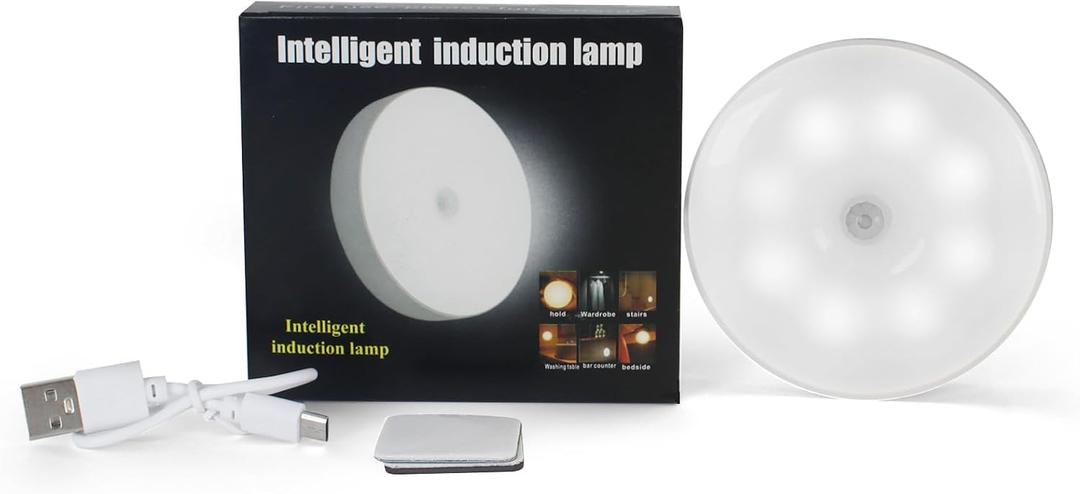 Night Light, Wireless Rechargeable Night Light, Kids Night Light, Soft White Night Light for Bedroom Hallway
