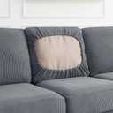 CHUN YI 7 Piece Couch Covers Sofa Covers Washable, Stretch Sofa Slipcover for 3 Cushion Couch with Seperate Backrest and Cushion Covers, Anti Slip Furniture Protector for Dogs Pets (Large, Light Grey)