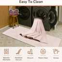 Area Rug 5x7 Rug Machine Washable Non-Slip Low Pile Print Pattern Western Rug for Living Room Bedroom Entryway Tribal Series -Light Pink/Cream