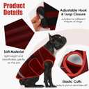 IDOMIK Dog Anxiety Vest, Adjustable Thunder Jacket for Dogs Anxiety Relief, Soft Dog Calming Shirt for Thunderstorms, Fireworks, Vet Visit & Separation - Suitable for Dogs,Red, XS