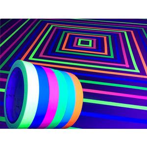 GreyParrot UV Tape - Blacklight Reactive, 6 Pack, 6 Colors, 33ft Rolls, Fluorescent, Glow in Dark (0.59in x 33ft)