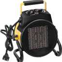 Greenhouse Heater with Thermostat, 1500W Outdoor Heaters for Patio, 3S Fast Heating & 3 Heat Modes, Overheat Protection, Electric Space Heater for Patio, Garage, Greenhouse, Bedroom (Yellow)