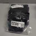 Smiry Waterproof Seat Covers for Dining Room Chairs Set of 4, Stretch Jacquard Removable Washable Chair Seat Slipcovers Protector, No Rear Covers, Black