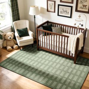 Washable Area Rugs 5'x7', Ultra Soft Carpet for Kids Room,Non-Slip/Low Pile,Stain Resistant, Indoor Carpet for Bedroom Nursery Kids Playroom Office Dining Room Home House Dcor