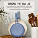 GreenLife 2 Piece (8" & 10") Ceramic Nonstick Skillet Set, Slate Blue