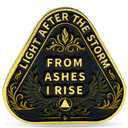 1 Year Phoenix Rebirth Triangle Sobriety Coin – Rising from Ashes NA Medallion – Spiritual Token for Recovery & Clean Time – Empowering NA AA Chips – Gift for Men & Women (EXP 05/20/26)