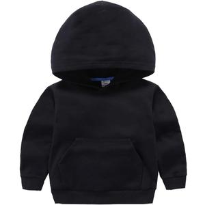 Ding-dong Baby Toddler Kid Boy Girl Solid Casual Pocket Hoodie Sweatershirt Pullover (4T, Black)
