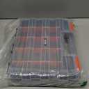 Anyyion Small Parts Organizer, 34-Compartments Double Side parts organizer with Removable Dividers for Hardware, Screws, Bolts, Nails, Beads, Jewelry. (Orange)