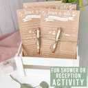 Hadley Designs 25 Wedding Advice Cards For The Bride and Groom, Rustic Bridal Shower Games For Guests, Guest Book Alternative, Card Boxes For Reception, Advice for the Bride Shower Games