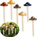 Garden Decor Mushrooms, Ceramic Mushroom for Garden Fairy Yard Decoration DIY Ornament for Dollhouse Potting Shed Flowerpot Plants Lawn Garden Outdoor Statue
