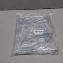 Zipcase 6 Pack Stain, Water and Kitty Scratch Resistant Clear Dining Chair Covers/Slipcovers Chair Protector Waterproof PVC Material, 17D x 18W x 4H with Adjustable Belt Strap, Set of 6 (Seat)