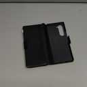 ASAPDOS for Samsung Galaxy Z Fold 6 Wallet Case with S Pen Holder,PU Leather Strap Wristlet Flip Case with Magnetic Closure[S-Pen Fully Compatible],Card Holder[RFID Blocking] and Kickstand Black