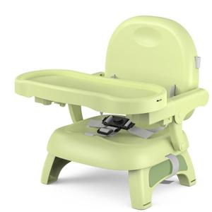 Bella's Friends 3-in-1 Toddler Booster Seat for Dining Table and Kitchen Chair with Adjustable Tray and Safety Straps, Foldable&Portable Baby Seat for Travel, Feeding, and Floor Use