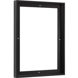Pixy Canvas Floater Frame 12x18 for 3/4 (0.75) inch Deep Canvas Paintings/Canvas Prints/Wood Canvas Panels/Wall Art/Wall Decor/Home Decor/Artwork (Black, 12 x 18 inch, Portrait)